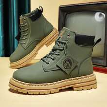 Ellie - Robust leather boots with non-slip platform sole-Bondi Label