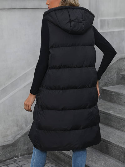 Annette - Long waistcoat with hood-Bondi Label
