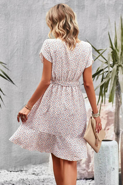 Mini dress with floral pattern-Bondi Label