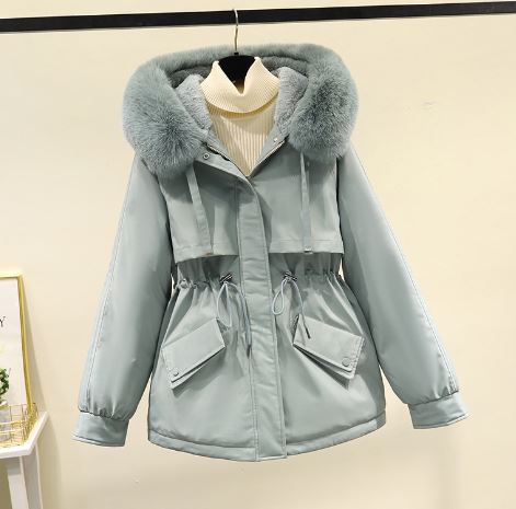 Oversized cotton jacket with velvet lining-Bondi Label