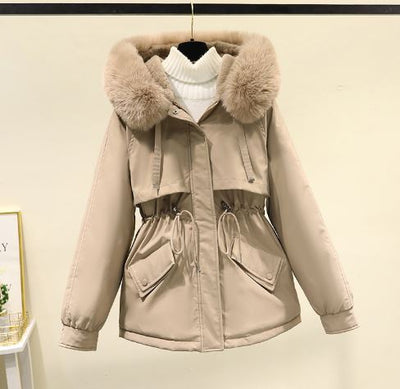 Oversized cotton jacket with velvet lining-Bondi Label