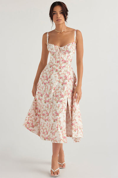 Midi Bustier Corset Sun Dress-Bondi Label