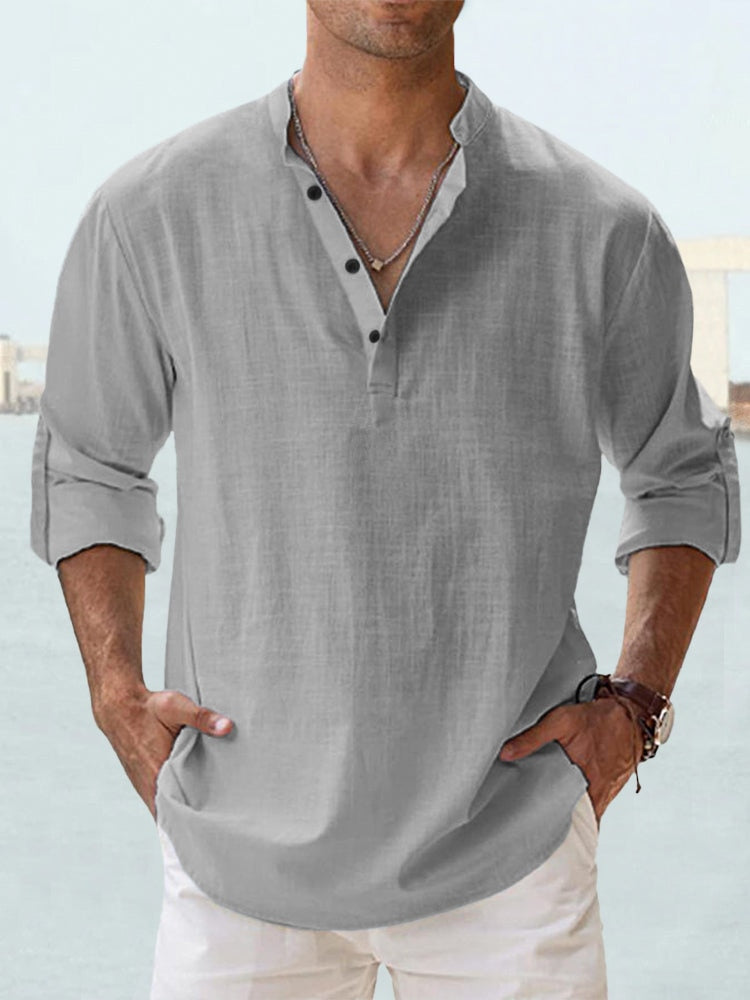 Adrian | Breathable linen shirt-Bondi Label