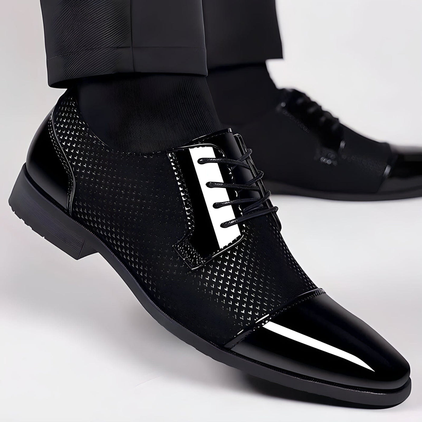 Altair - Lace-up shoes with textured surface-Bondi Label