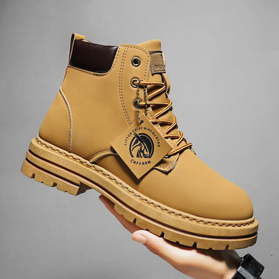 Ellie - Robust leather boots with non-slip platform sole-Bondi Label