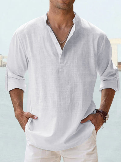 Adrian | Breathable linen shirt-Bondi Label