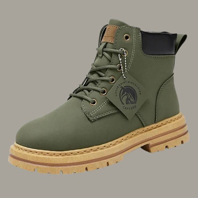 Ellie - Robust leather boots with non-slip platform sole-Bondi Label