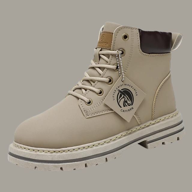 Ellie - Robust leather boots with non-slip platform sole-Bondi Label