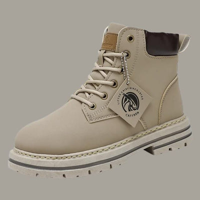Ellie - Robust leather boots with non-slip platform sole-Bondi Label