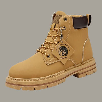 Ellie - Robust leather boots with non-slip platform sole-Bondi Label