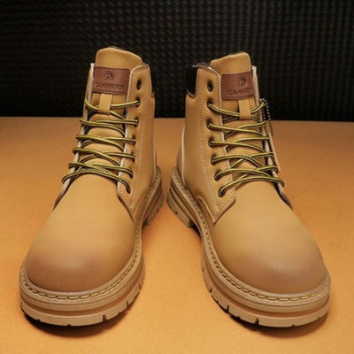 Ellie - Robust leather boots with non-slip platform sole-Bondi Label