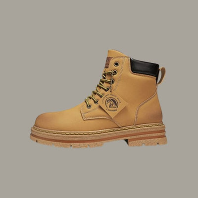 Ellie - Robust leather boots with non-slip platform sole-Bondi Label