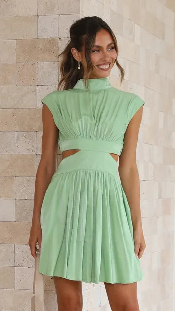 Luisa - Elegant Mini Dress-Bondi Label