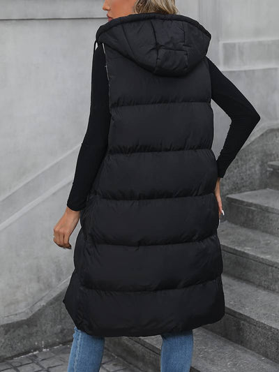 Annette - Long waistcoat with hood-Bondi Label